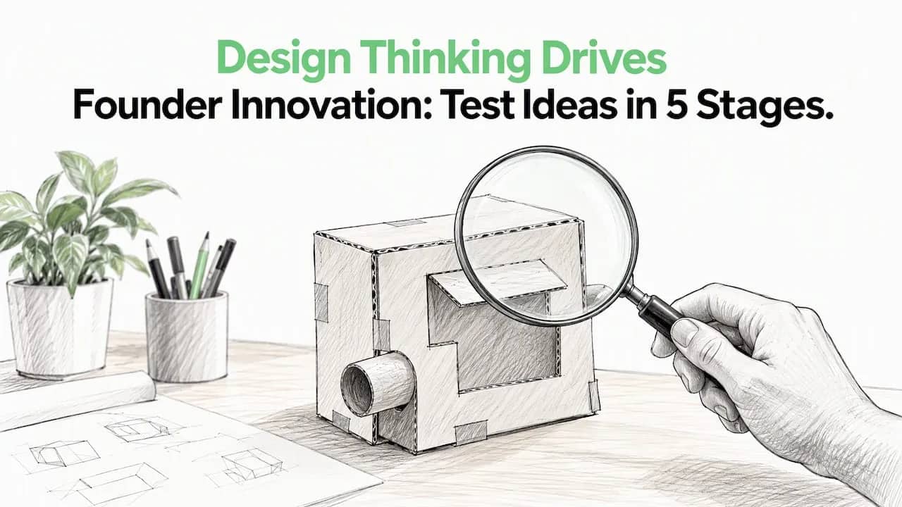 Design Thinking Drives Founder Innovation: Test Ideas in 5 Stages